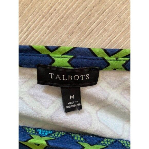 Talbots Geometric Shape Shirt (Medium) - Picture 3 of 6